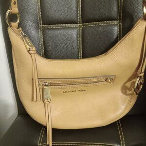 Michael Kors Rhea Messenger Bag Tan Small